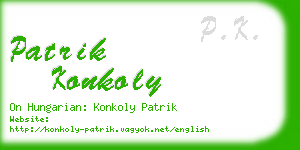 patrik konkoly business card